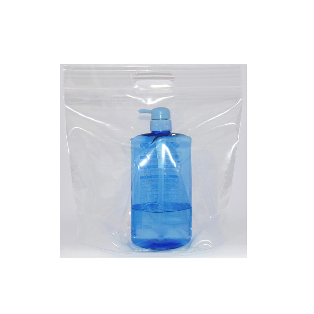 低密度PE站立手提夾鏈袋｜可重複封口的環保展示包裝袋 - 漢來塑膠包裝 1